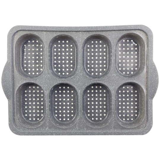 8-Cavity Metal Reinforced Silicone Mini Bread Pan by Celebrate It&#x2122;